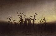 Caspar David Friedrich Abbey under Oak Trees (mk09) china oil painting reproduction